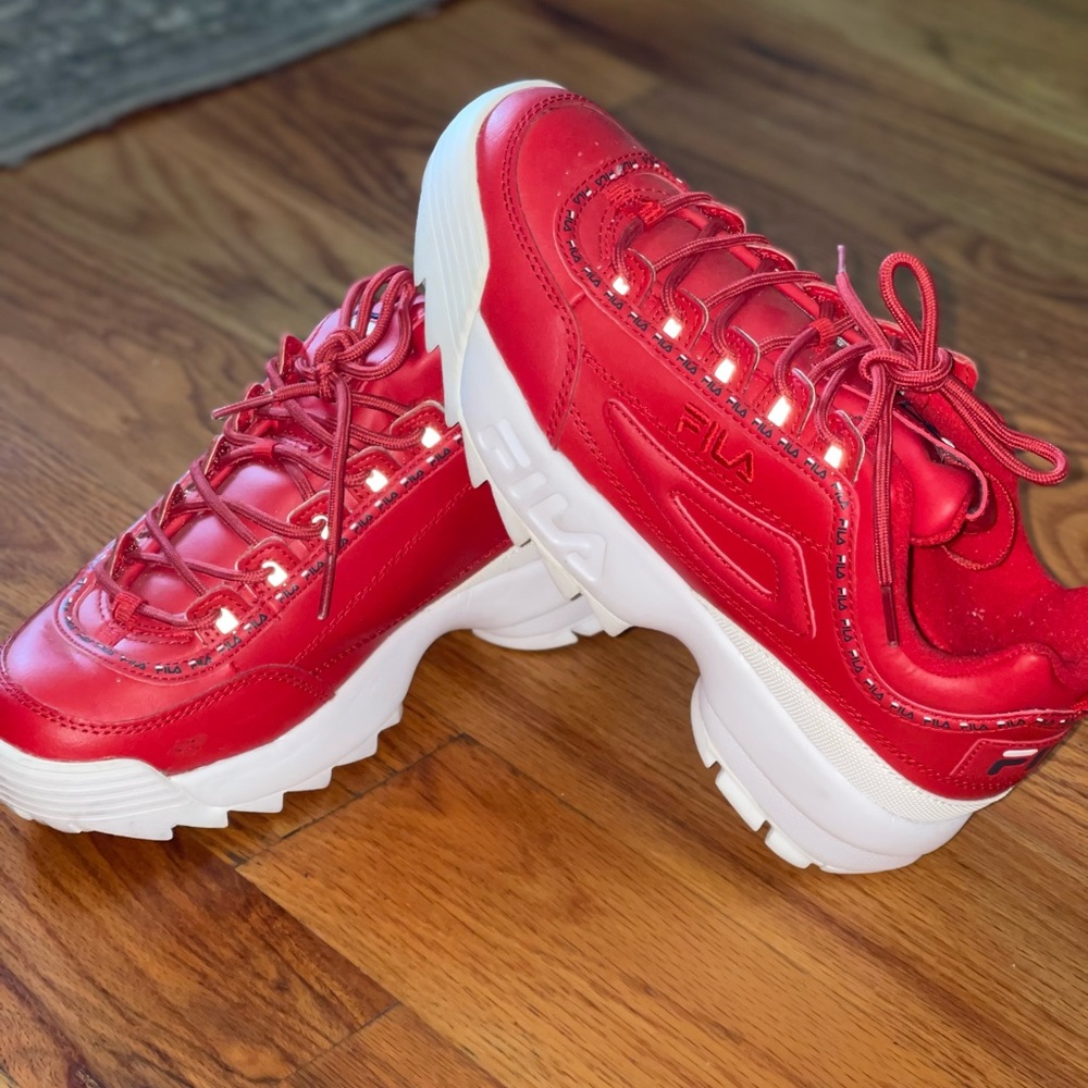 Red Fila Sneakers